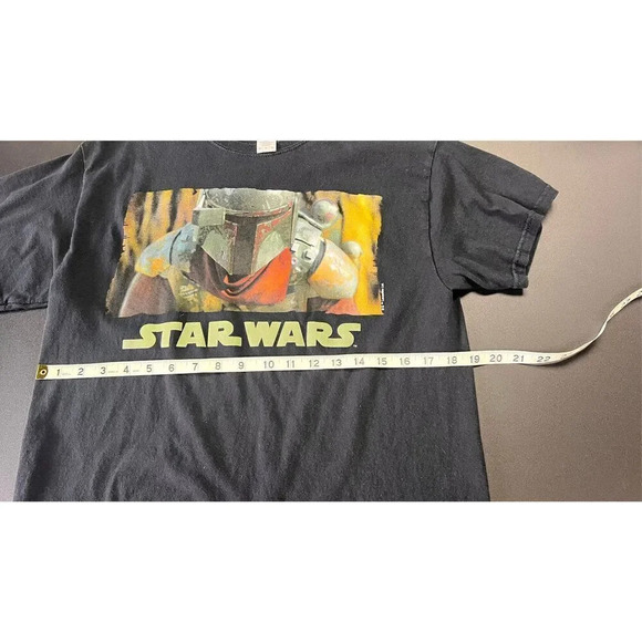 Star Wars Mens Black Short Sleeve Cotton Crew Neck Graphic T-Shirt Medium - Picture 4 of 7